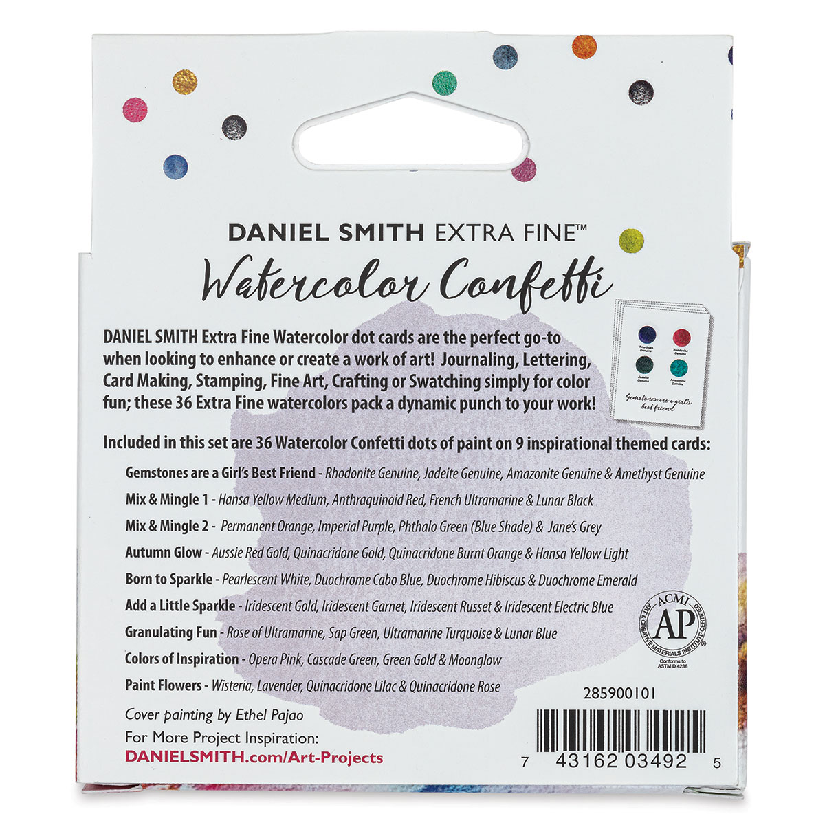 Daniel Smith Extra Fine Watercolor Dot Card 36 Set Confetti