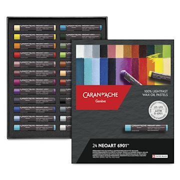 Open in modal - Caran d’Ache NeoArt 6901 Pastels - Set of 24, Assorted Colors