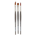 Da Vinci Colineo Synthetic Kolinsky Sable Brushes - Set of 3, Short Handle, Gift Box Set
