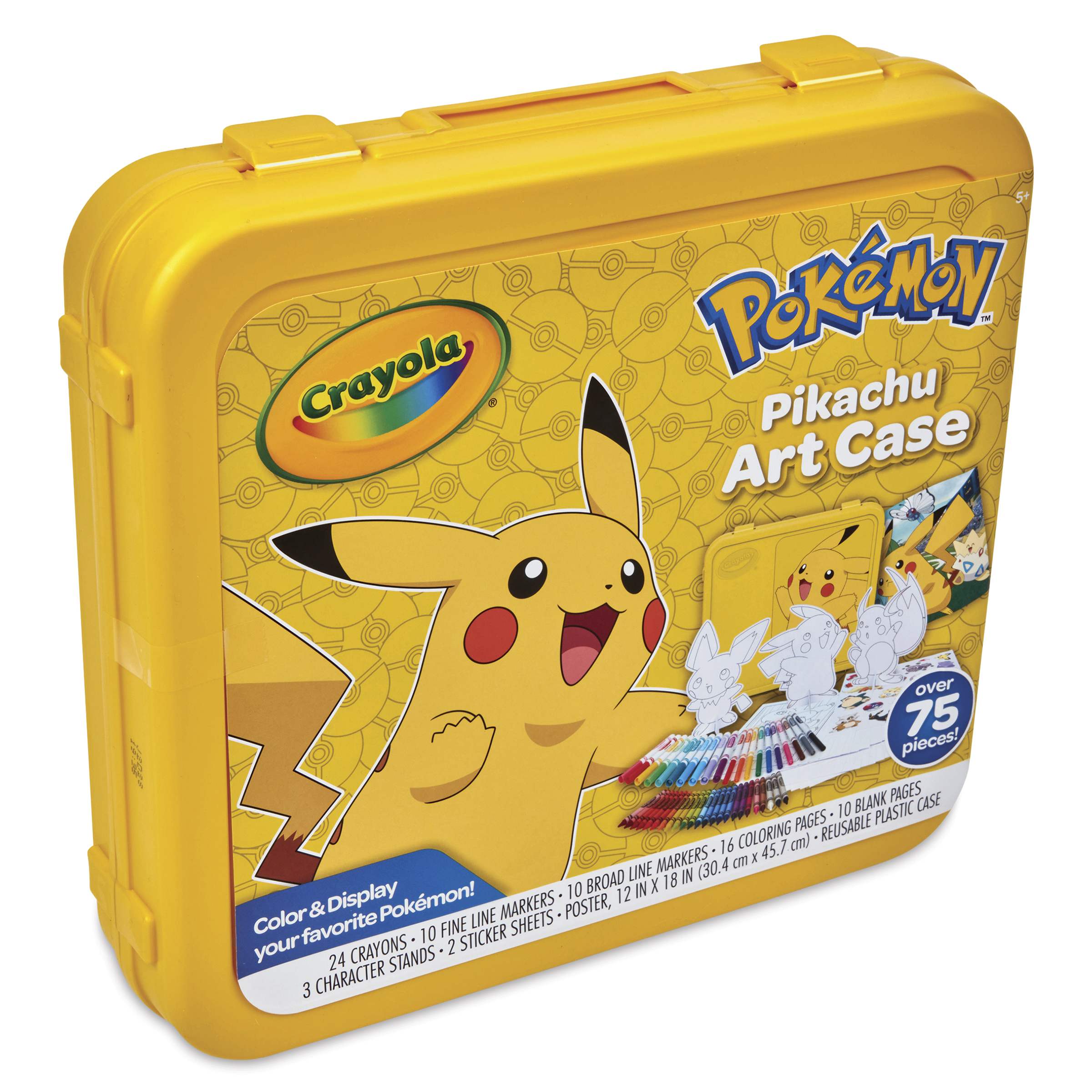 CRAYOLA Kit D'Activités Pokémon – 32 Pages De Coloriage, 5 Marqueurs Et 50+ Autocollants – Dès 3 Ans