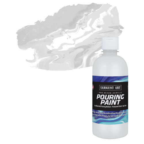 Sargent Art Pre-Mixed Acrylic Pouring Paint - Titanium White, 16 oz, Bottle
