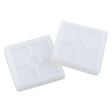Open in modal - Colorberry Coaster Silicone Mold Set - Square, Pkg of 2