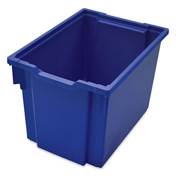 Open in modal - Gratnells Trays - Single Royal Blue Jumbo F3 Tray shown at slight angle