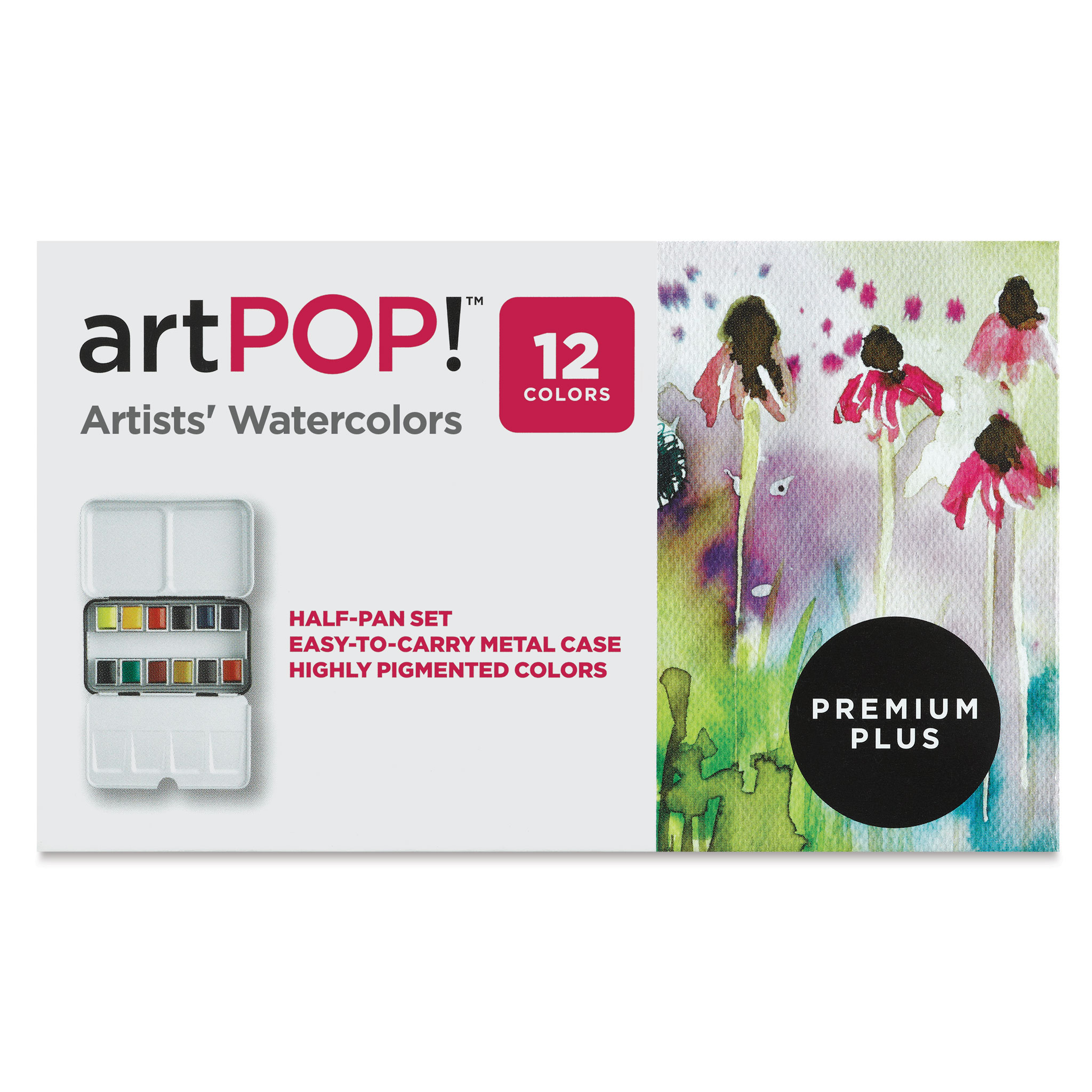 artPOP! Watercolor Paint Kit, All-in-One Paint Set, 30 Pressed Colors with  8 x 10 Paper Pad, Paintbrushes, and Palette Case for Kids or Adult Arts and