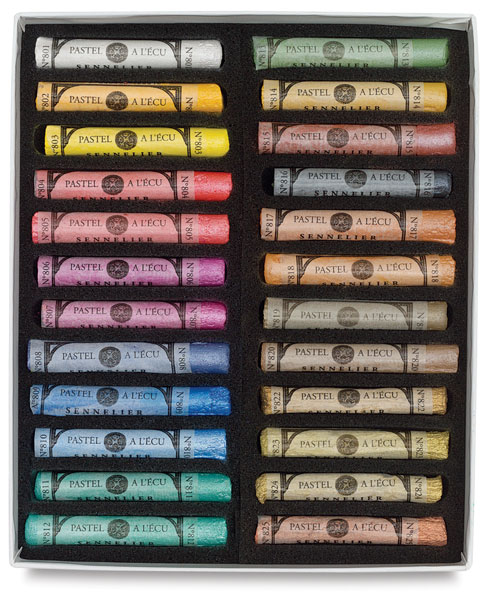 Sennelier Soft Pastels - Set of 80, Assorted Colors, Half Sticks
