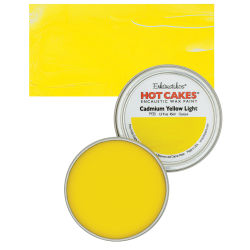 Enkaustikos Hot Cakes Encaustic Wax Paint - Cadmium Yellow Light, 45 ml tin