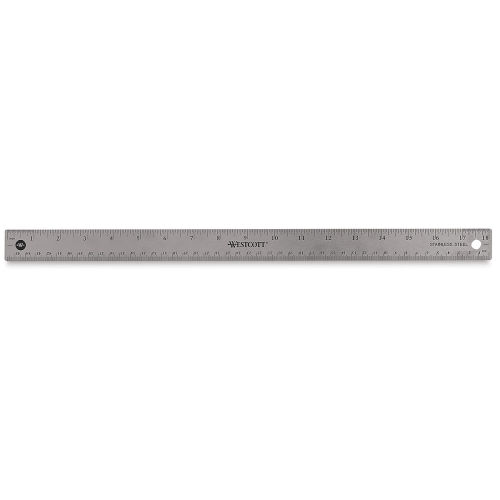 Metal Ruler Stainless Steel Double Side - 40/36/24/12/ 8/6  Small/Large 