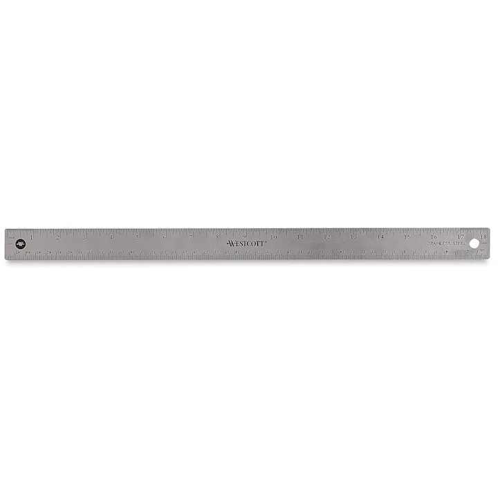 Westcott Flexible Stainless Steel Ruler - 18