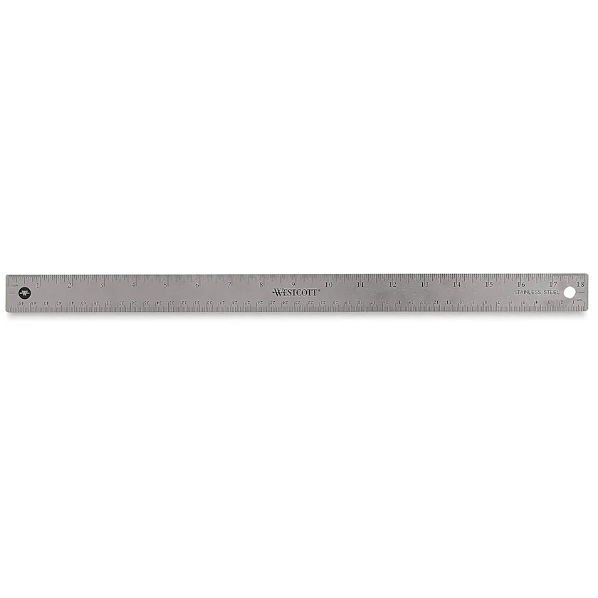 Westcott Flexible Stainless Steel Ruler - 18