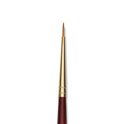 Princeton Synthetic Sable Brush - Round, Long Handle, Size 0