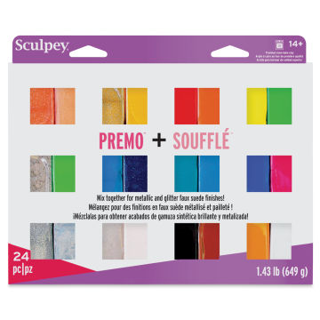 Sculpey Premo and Souffle Multipack - Set of 24 front of packaging