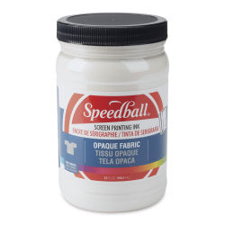 Speedball Opaque Iridescent Screen Printing Ink - Pearly White, 32 oz
