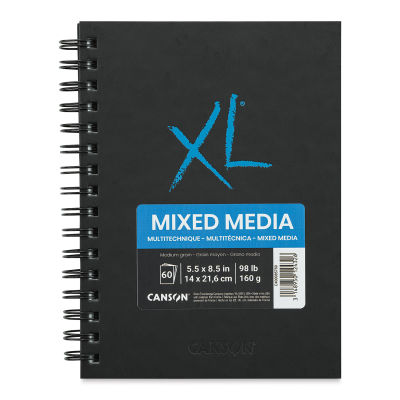 Canson XL Mix Media Book - 8-1/2" x 5-1/2", 60 Sheets
