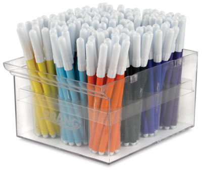 Washable Fine Line Markers -Storage bin of Class Pack of 144 shown open