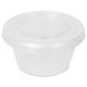 Cousin Cupettes Cups & Lids - Clear, 1.75 oz - with lid on