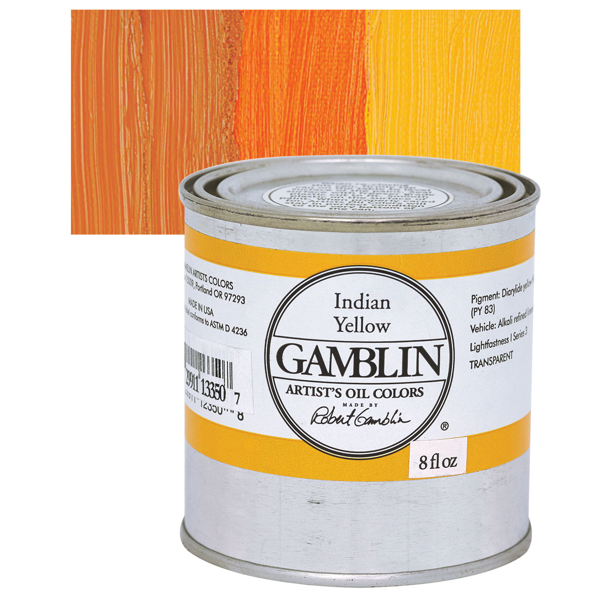 Gamblin artists grade indian Yellow 8oz (729911133507)