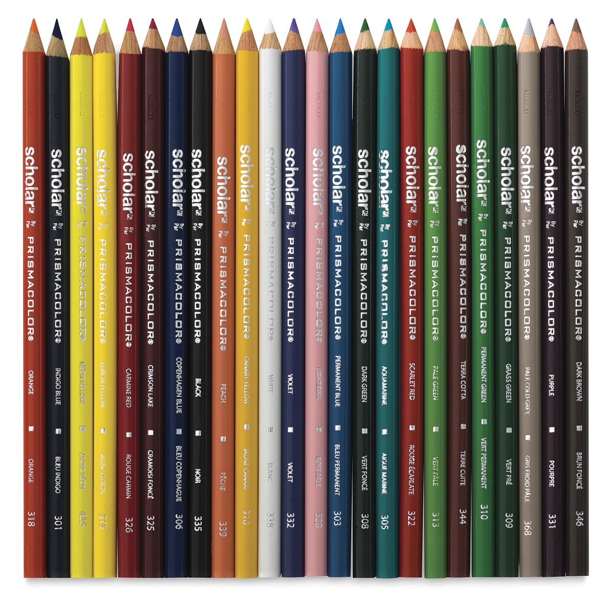 Prismacolor Scholar Colored Pencil Set 3 mm, HB (#2.5), Assorted