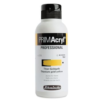 Open in modal - Schmincke Primacryl Professional Fluid Acrylic - Titanium Gold Ochre, 250 ml bottle