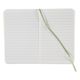 Fabriano EcoQua Plus Stitch-Bound Notebook - Lime, 3-1/2" x 5-1/2", Lined, open