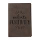 Craft Express Notebook Set - Brown, Set of 2 (front cover of engraved notebook example)