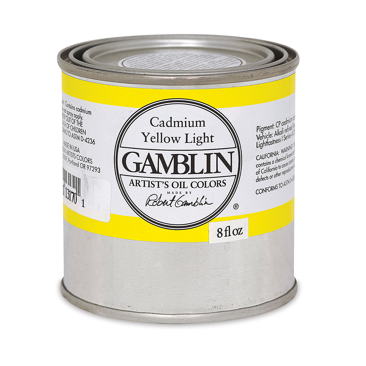 Gamblin artists grade cadmium Yellow Light 8oz (729911131701)
