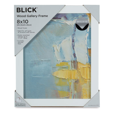 Blick Wood Gallery Frame - White, 8" x 10"