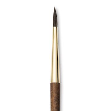 Open in modal - Isabey Vintage Siberian Blue Squirrel Brush - Round, Size 6