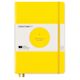 Leuchtturm1917 Bauhaus Notebook - Lemon/Black, 5-3/4" x 8-1/4", Dotted (front cover with label)