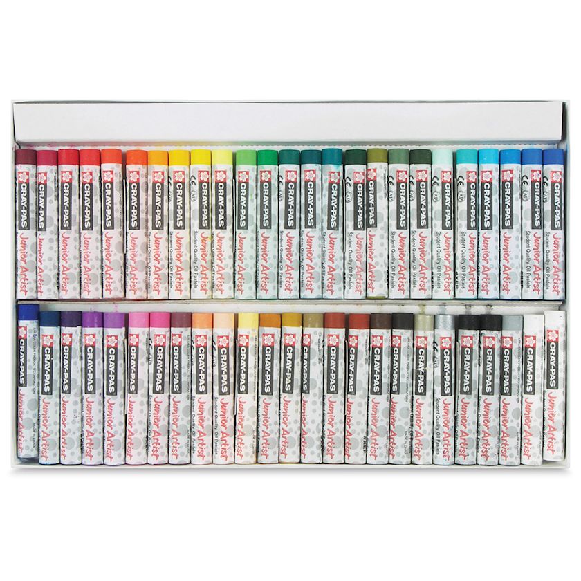 Sakura Cray-Pas Junior Artist Oil Pastels - Set of 50 Assorted Colors ...