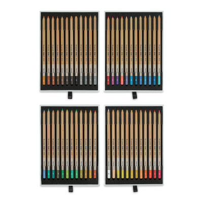 Bruynzeel Design Pastel Pencils - Assorted Colors, Set of 48 (set contents)