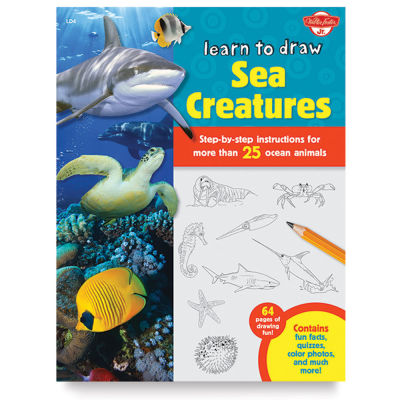 Learn to Draw Sea Creatures - Front cover of book
