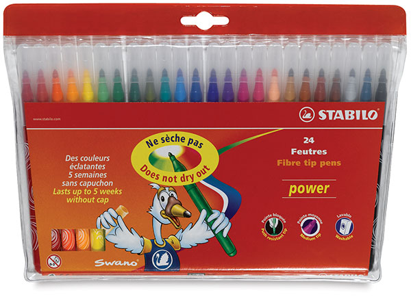  Stabilo Power Wallet Coloring Pens , Set of 30 , Multicolored :  Office Products