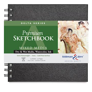 Open in modal - Stillman & Birn Delta Series Sketchbook - 7" x 7", Square, Wirebound