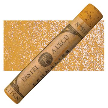 Open in modal - Sennelier Soft Pastel - Raw Sienna 511 pastel and swatch