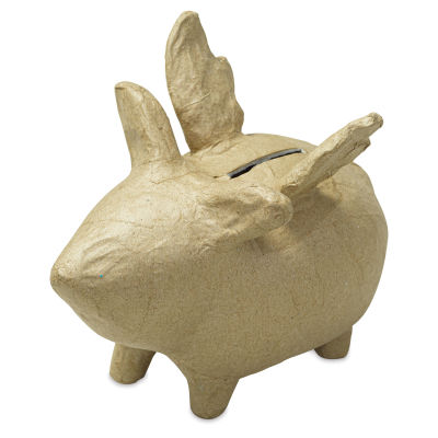 DecoPatch Paper Mache Money Bank - Pig with Wings