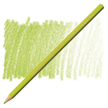 Open in modal - Caran d'Ache Supracolor Soft Aquarelle Pencil - Light Olive pencil and swatch