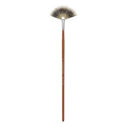 Da Vinci Pure Badger Brush - Fan Blender, Long Handle, Size 3