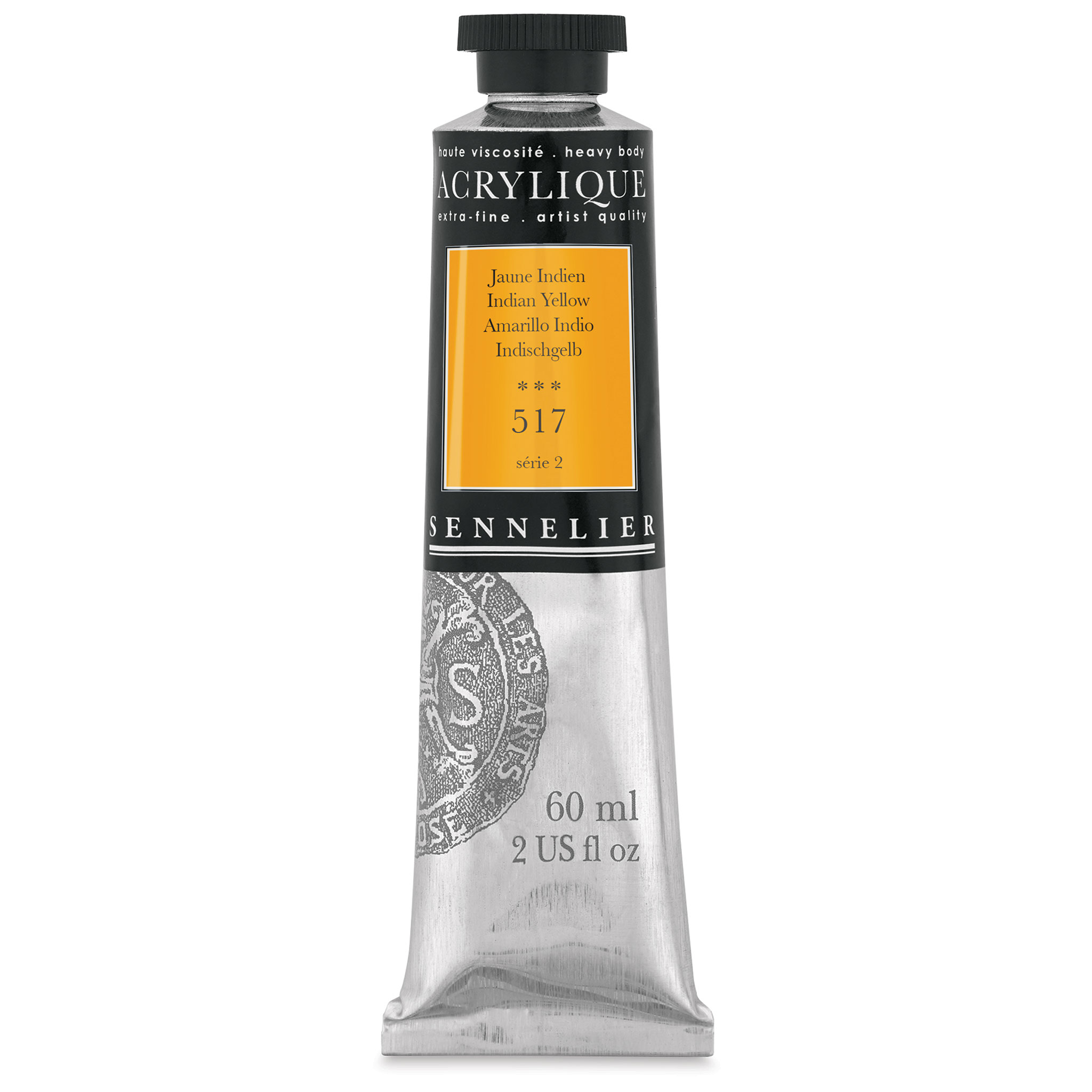 Sennelier Extra Fine Artist Acrylics Indian Yellow, 60ml, 54% OFF