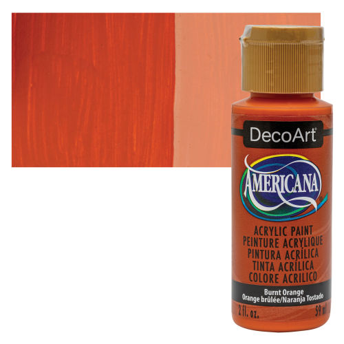  DecoArt Americana Acrylic Paint, 2-Ounce, Burnt Orange :  Everything Else