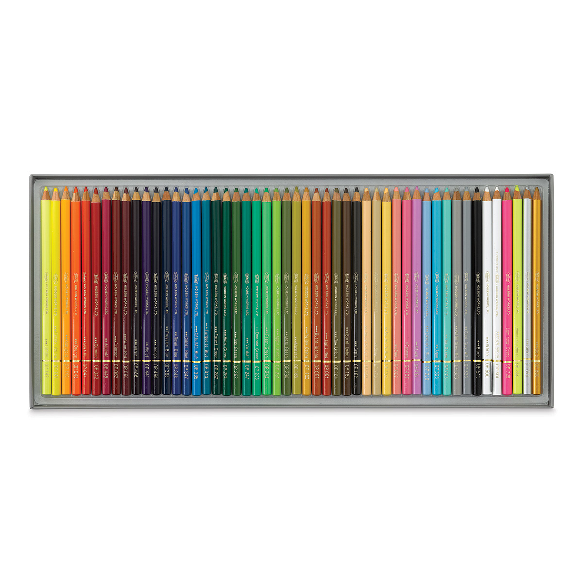 Holbein Artists' Colored Pencils - Assorted Tones, Set of 100, Cardboard  Box