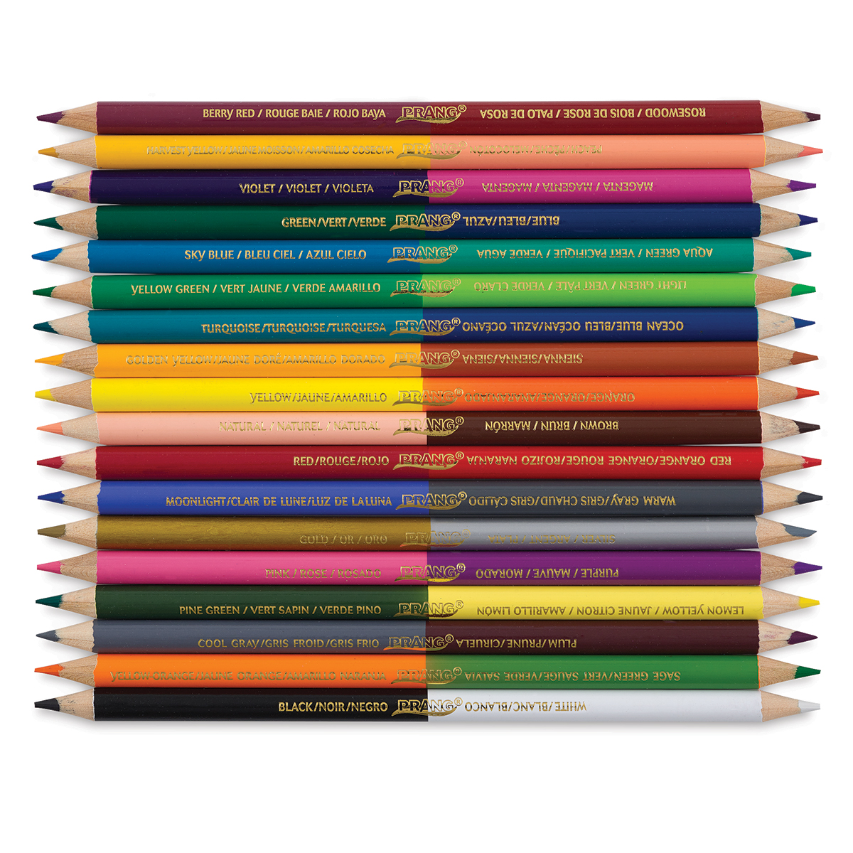 PRANG Colored Pencils 36 Colors 2-NEW Packs 3.3mm Includes Metallic Gold  Silver