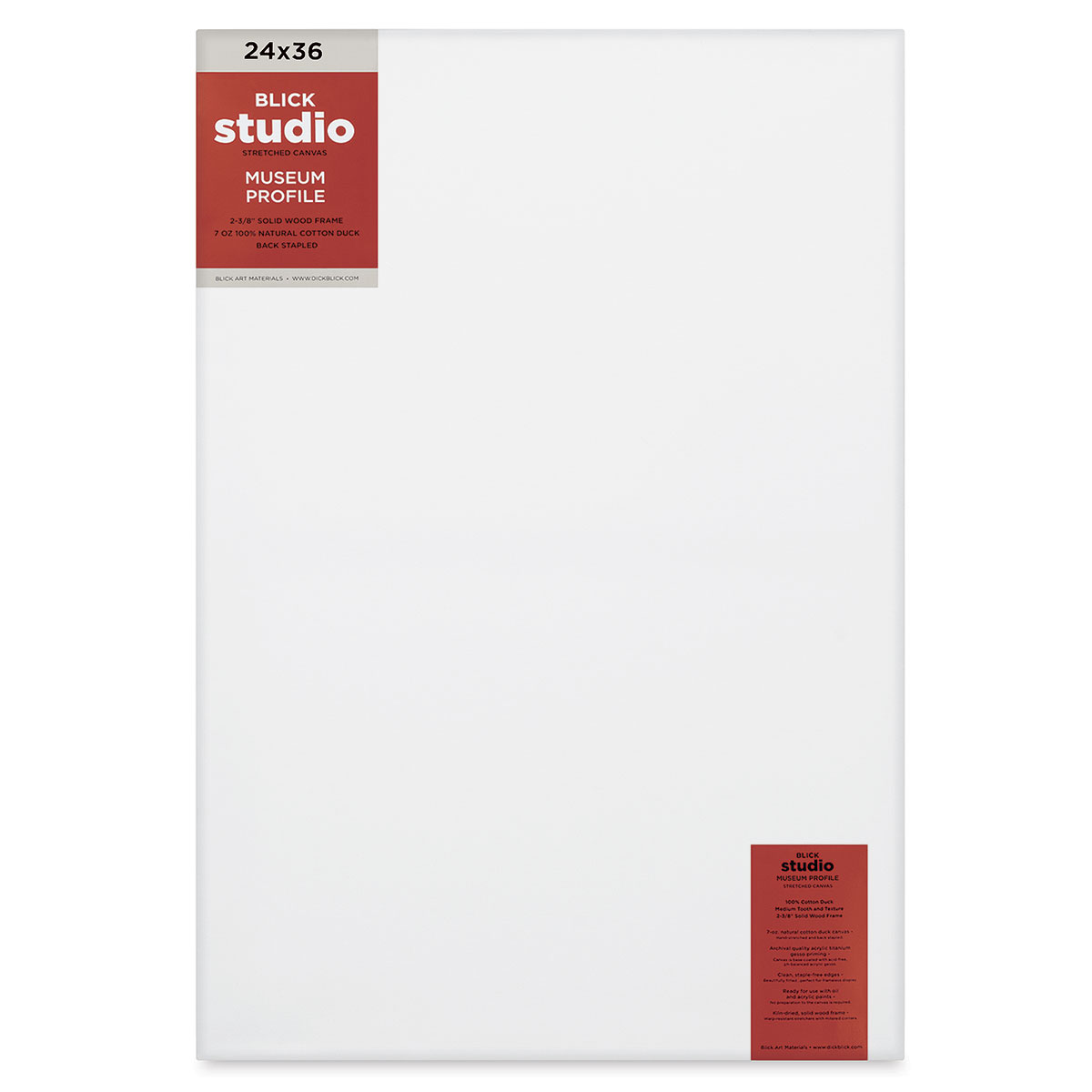 Blick Studio Stretched Cotton Canvas - Museum Profile, 24