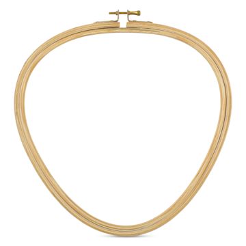 Open in modal - DMC Wooden Needlework Hoop - Triangle, 26.5 cm x 26 cm - front