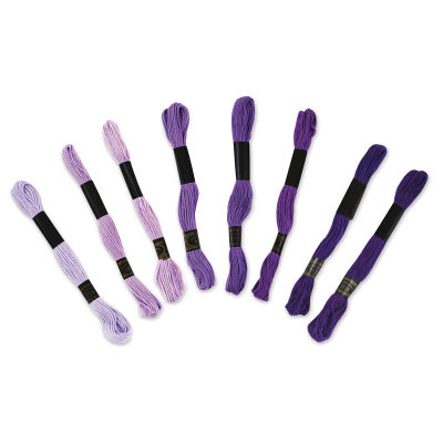 Needle Crafters Embroidery Floss Packs - Lavender (Out of packaging)