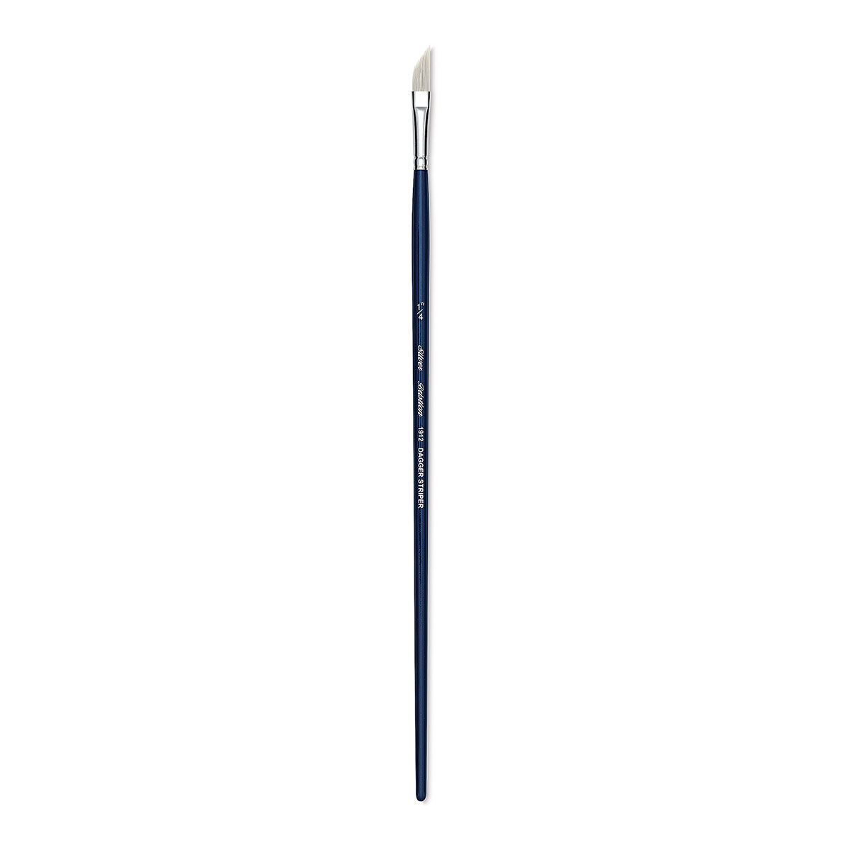 Silver Brush 1903-1 Bristlon Stiff Synthetic Long Handle Filament Brush Filbert Size 1