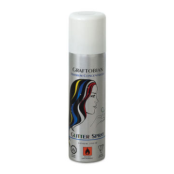 Graftobian Hair Color Spray - Front of Can of Opalescent/White Pearl Color