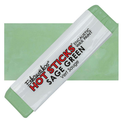 Enkaustikos Hot Sticks Encaustic Wax Paints - Sage Green, 13 ml stick
