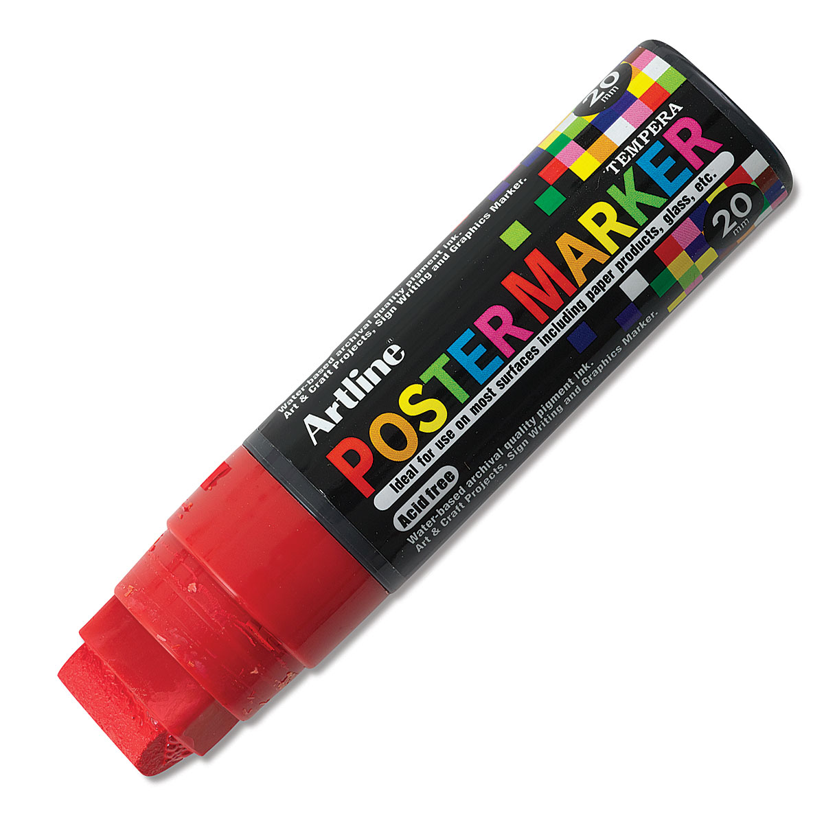 Artline Poster Markers - 12 mm Tip, Fluorescent Green