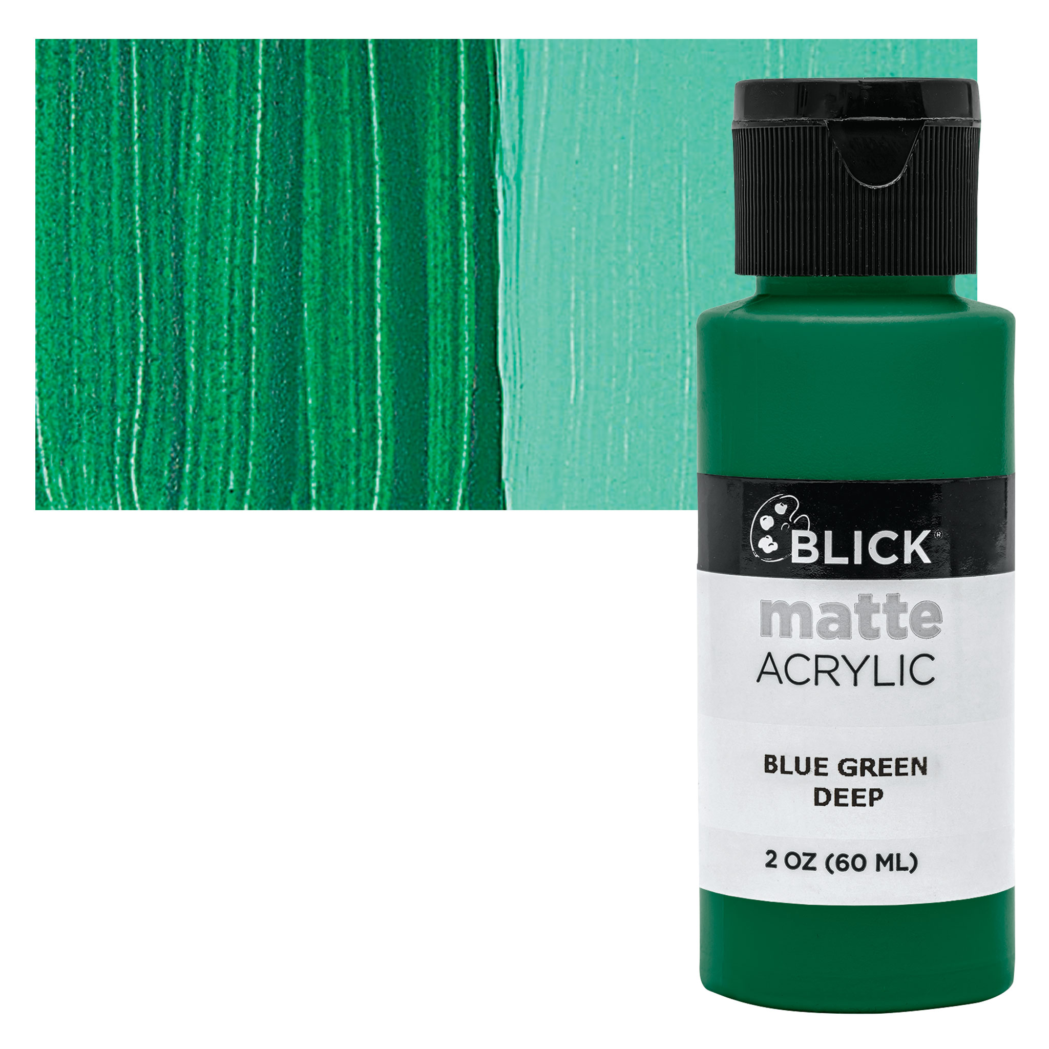 Blick Matte Acrylic - Blue Green Deep, 2 oz bottle