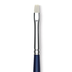 Silver Brush Bristlon Stiff White Synthetic Brush - Bright, Size 00 (close-up)